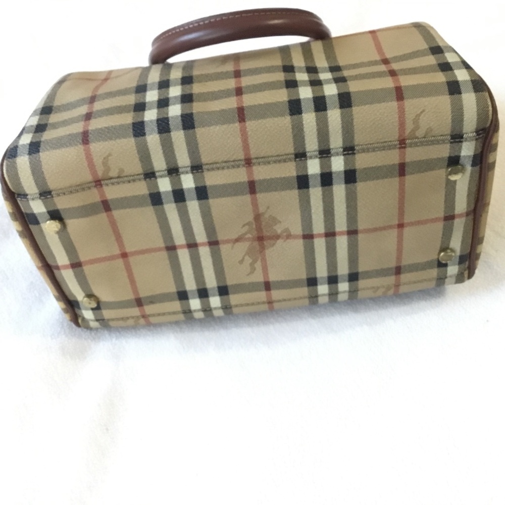 ♦️Burberry  Authentic Nova Check Boston Bowling Satchel Bag - Picture 2 of 5